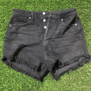 Wild fable black cut off Jean shorts high rise